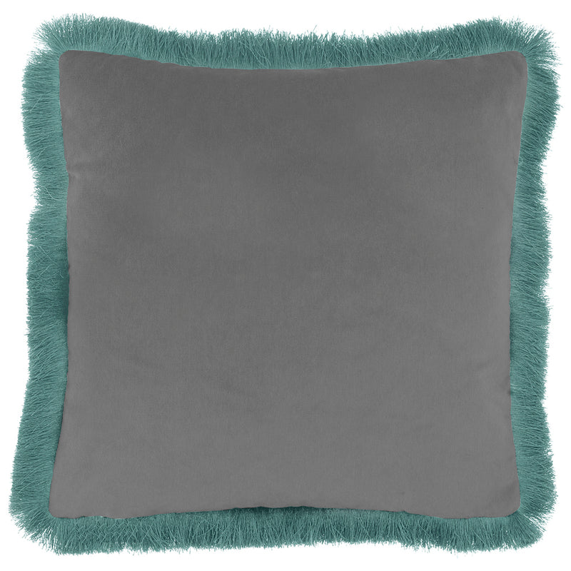 Voyage Maison Lapis Velvet Fringed Cushion Cover in Lake