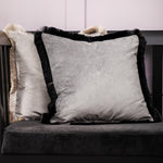 Voyage Maison Lapis Velvet Cushion Cover in Noir