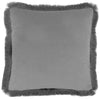 Voyage Maison Lapis Velvet Fringed Cushion Cover in Silver