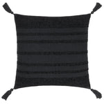  Black Cushions - Larch Woven Cushion Cover Black Yard