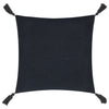  Black Cushions - Larch Woven Cushion Cover Black Yard