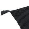  Black Cushions - Larch Woven Cushion Cover Black Yard