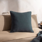 Yard Lark Muslin Crinkle Cotton Cushion Cover in Dusk