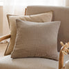 Plain Brown Cushions - Lark Muslin Crinkle Cotton Cushion Cover Mole Yard