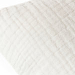 Yard Lark Muslin Crinkle Cotton Cushion Cover in White