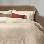 Yard Lark Cotton Muslin Duvet Cover Set in Natural