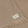 Plain Brown Throws - Lark Muslin Cotton Throw Mole Yard