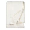 Plain White Throws - Lark Muslin Cotton Throw White Yard