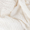 Plain White Throws - Lark Muslin Cotton Throw White Yard