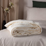 Plain White Throws - Lark Muslin Cotton Throw White Yard