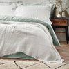 Plain White Throws - Lark Muslin Cotton Oversized Throw White Yard