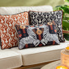 Geometric Black Cushions - Laucala Ikat Bohemian Cushion Cover Black Wylder