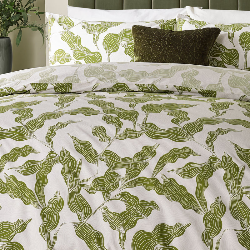  Bedding  - Lauro  Duvet Cover Set Olive Hoem