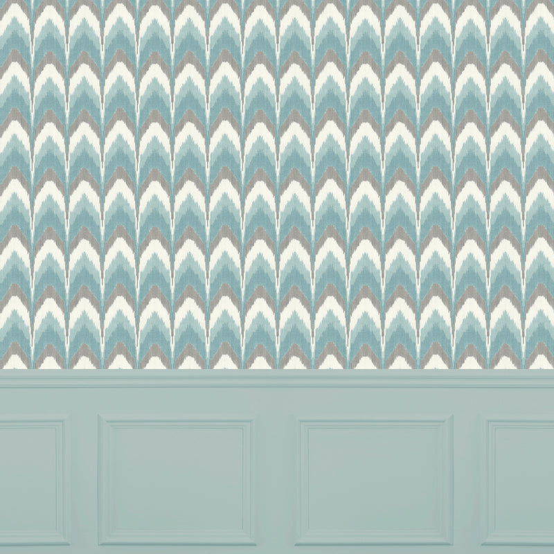 Voyage Maison Lausha 1.4m Wide Width Wallpaper in Aqua