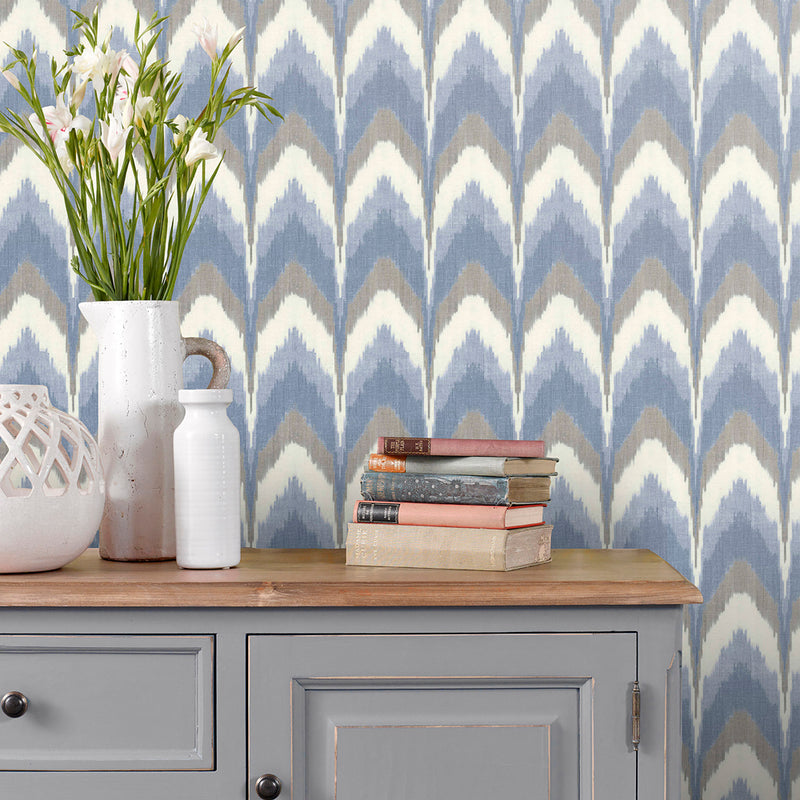 Voyage Maison Lausha 1.4m Wide Width Wallpaper in Bluebell