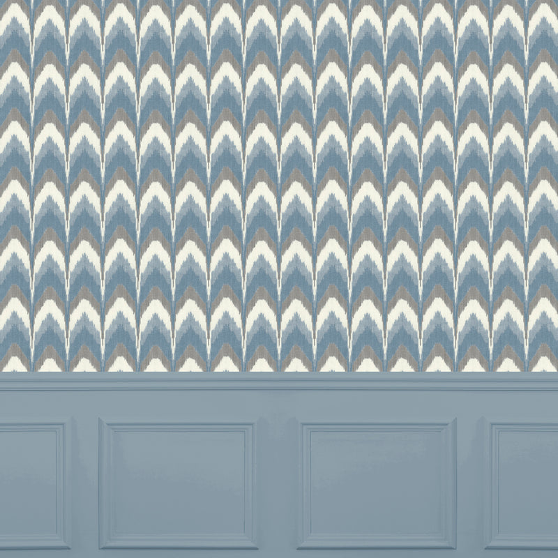 Voyage Maison Lausha 1.4m Wide Width Wallpaper in Denim