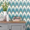 Voyage Maison Lausha 1.4m Wide Width Wallpaper in Peacock