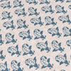 Floral Blue Cushions - Lulah Block Printed Ruffle Cushion Cover Linen/Blue furn.