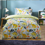 little furn. Little Dinos Scandi Duvet Cover Set in Blue/Green