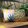 Jungle Pink Cushions - Leafy Rectangular Outdoor Cushion Cover Blush furn.