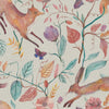 Animal Multi Fabric - Leaping Into The Fauna Printed Cotton Fabric (By The Metre) Dawn Voyage Maison