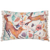 Animal Cream Cushions - Leaping Into The Fauna Printed Cushion Cover Linen Voyage Maison