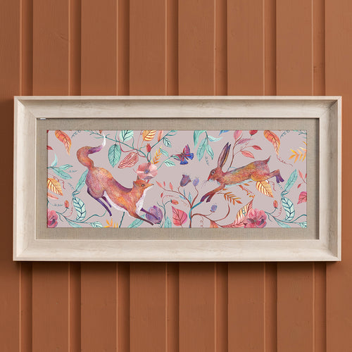 Voyage Maison Leaping Into The Fauna Framed Print in Birch/Fig