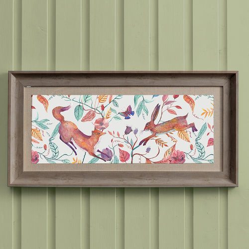 Voyage Maison Leaping Into The Fauna Framed Print in Birch/Linen