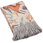 Voyage Maison Leaping Into The Fauna Printed Throw in Natural