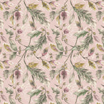 Voyage Maison Danbury Printed Velvet Fabric (By The Metre) in Rose