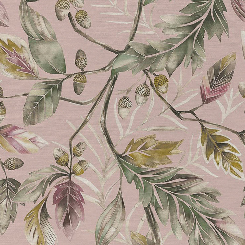 Voyage Maison Danbury Printed Velvet Fabric (By The Metre) in Rose