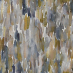 Abstract Gold Fabric - Azalea Printed Velvet Fabric (By The Metre) Zircon Voyage Maison