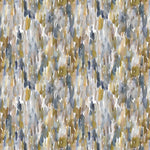 Abstract Gold Fabric - Azalea Printed Velvet Fabric (By The Metre) Zircon Voyage Maison