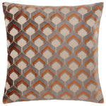 Paoletti Ledbury Cushion Cover in Ginger/Grey