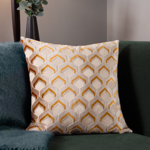 Paoletti Ledbury Cushion Cover in Gold