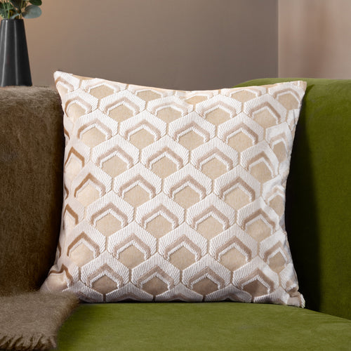 Paoletti Ledbury Cushion Cover in Warm Taupe