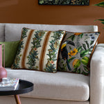 Leilani Printed Chenille Cushion Siena