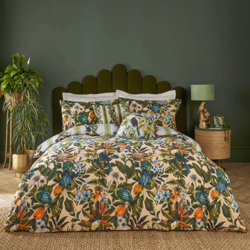 Floral Multi Bedding - Leilani Printed Floral  Duvet Cover Set Multicolour furn.