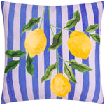 Floral Blue Cushions - Lemons Outdoor Cushion Cover Blue furn.