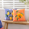 Floral Blue Cushions - Lemons Outdoor Cushion Cover Blue furn.