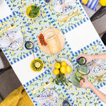 Floral Blue Accessories - Lemons Indoor/Outdoor Table Runner Blue furn.