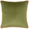 Animal Green Cushions - Lemurs Piped Cushion Cover Emerald Wylder