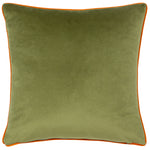 Animal Green Cushions - Lemurs Piped Cushion Cover Emerald Wylder