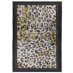 Animal Black Rugs - Leopardis Leopard Printed Indoor/Outdoor Outdoor Rug Black/Gold Paoletti