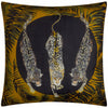 Animal Black Cushions - Leopardis Trio Printed Outdoor Cushion Cover Black/Gold Paoletti