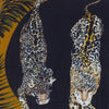 Animal Black Cushions - Leopardis Trio Printed Outdoor Cushion Cover Black/Gold Paoletti