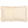 Floral Beige Cushions - Les Fleurs Embroidered Ruffle Cushion Cover Daisies furn.