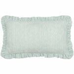 Striped Blue Cushions - Les Fruites Embroidered Ruffle Cushion Cover Orange furn.