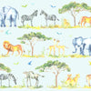 Voyage Maison Let's Go On Safari 1.4m Wide Width Wallpaper in Aqua