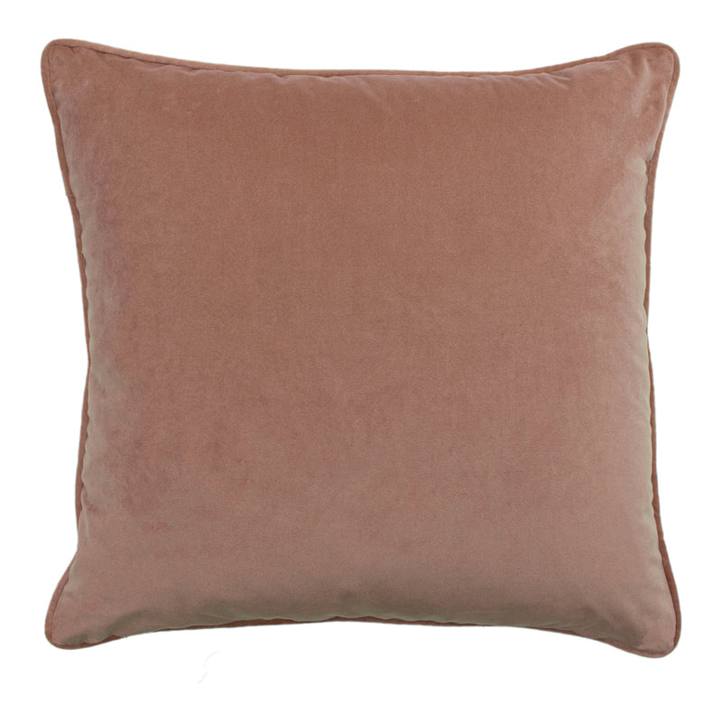 Paoletti Leveque Velvet Jacquard Cushion Cover in Blush/Navy